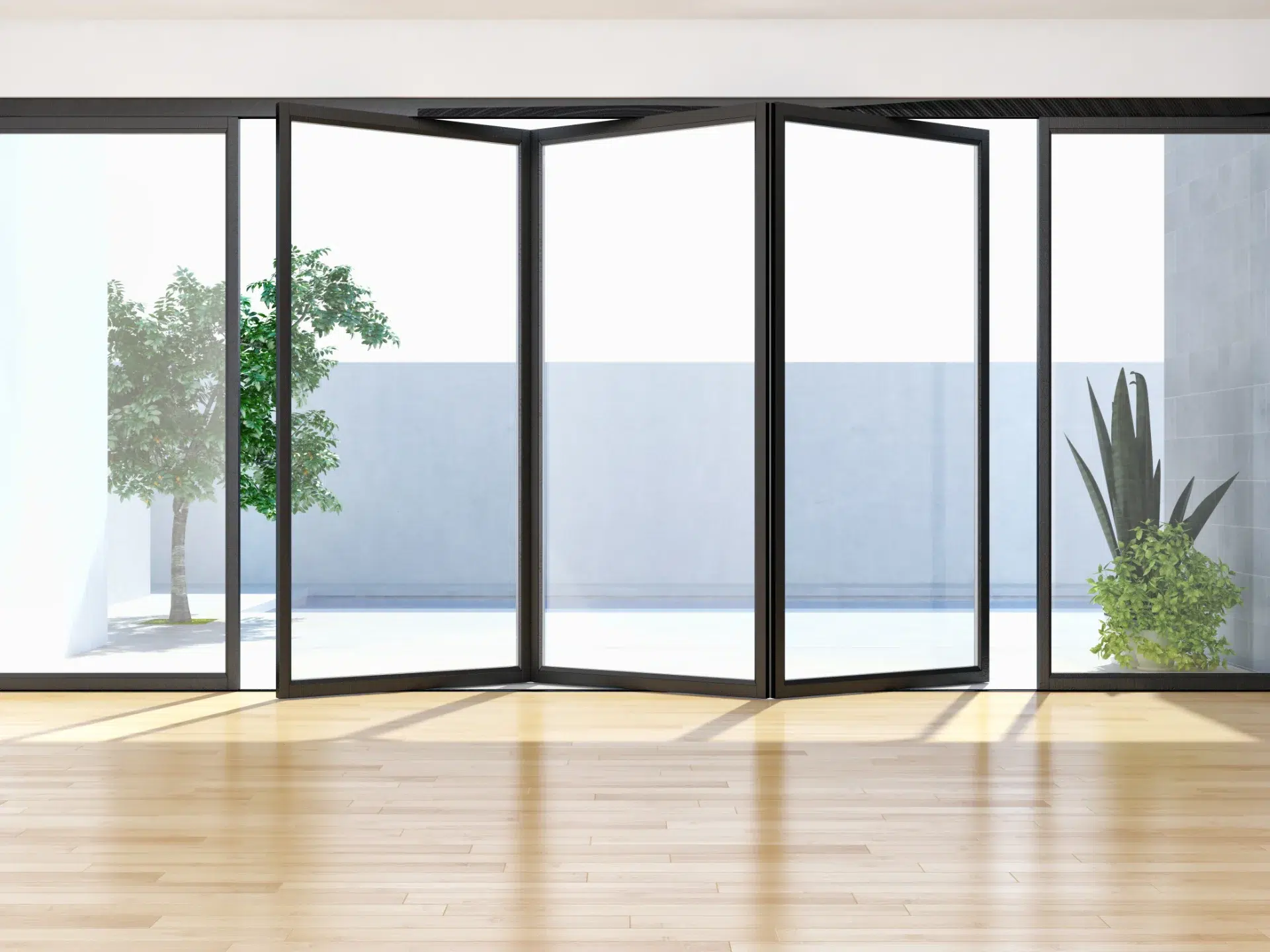VLX 100 Bifold / Folding Door in Greenacres, FL | TruePane Windows & Doors - detail 1