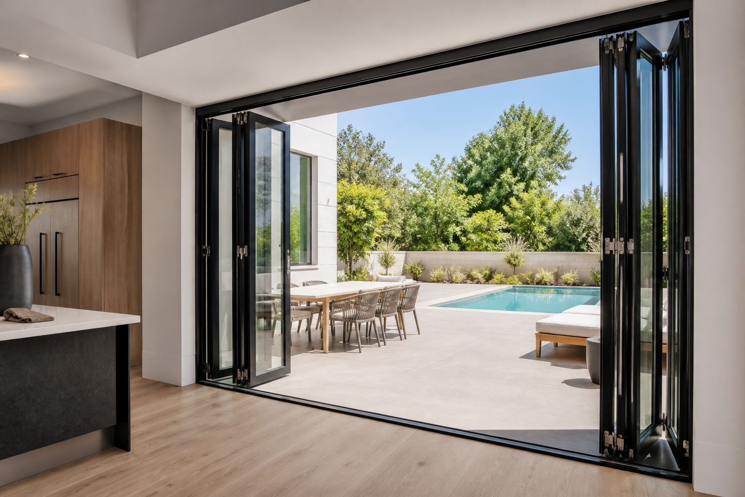 VLX 100 Bifold / Folding Door in Greenacres, FL | TruePane Windows & Doors - detail 4