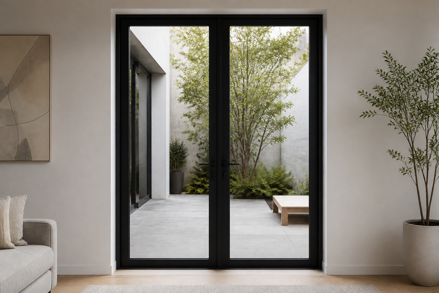 VLX 100 Double Swing / French Door in Greenacres, FL | TruePane Windows & Doors - detail 6