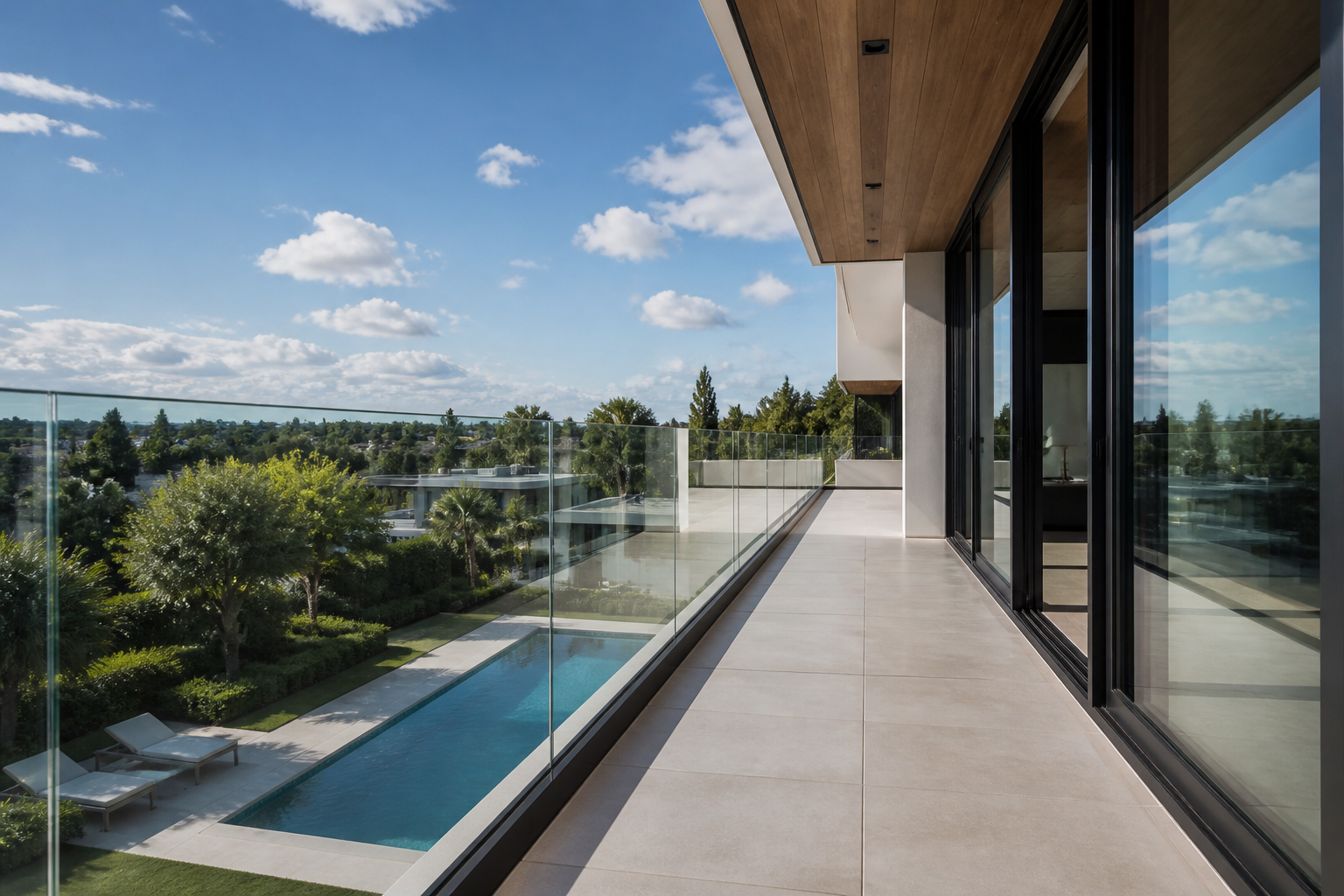 VLX 120 Glass Railing System in Greenacres, FL | TruePane Windows & Doors - detail 4